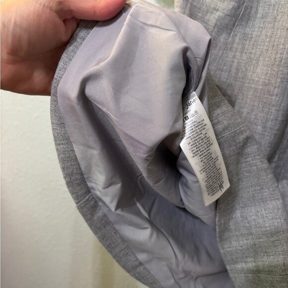 Sister Jane NWT Heron Gray Mini Dress Oversized Collar w/ Beaded Bow M - Picture 9 of 11